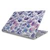 MightySkins Carbon Fiber Skin for HP Envy x360 15" (2019) - Blue Petals | Protective, Durable Textured Carbon Fiber Finish | Easy to Apply, Remove, and Change Styles | Made in The USA view 1