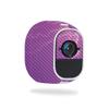 MightySkins Carbon Fiber Skin for Netgear Arlo Pro 2 - Purple Lightning | Protective, Durable Textured Carbon Fiber Finish | Easy to Apply, Remove, and Change Styles | Made in The USA view 1