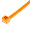 GTSE 12 Inch Orange Zip Ties, 100 Pack, 50lb Strength, UV Resistant Long Nylon Cable Ties, Self-Locking 12" Tie Wraps view 2