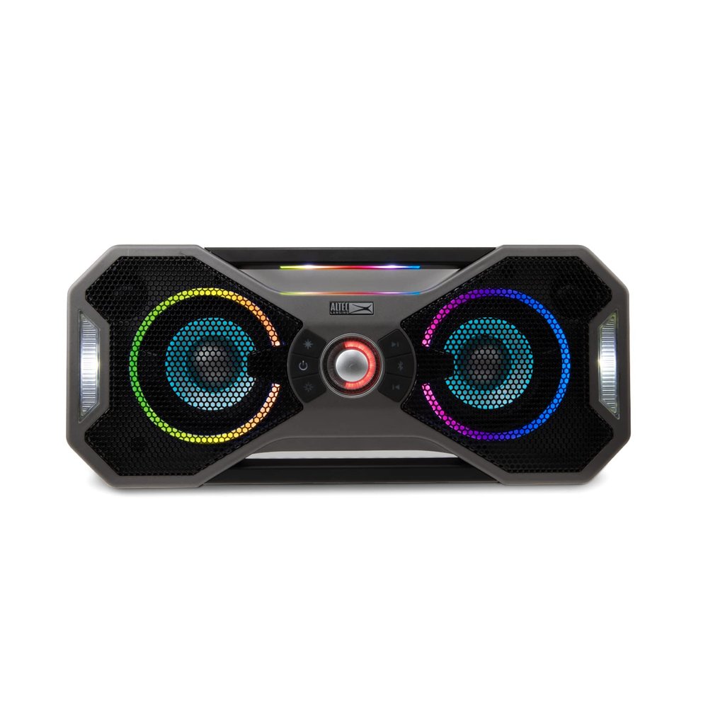 Altec Lansing Mix 2.0 - Waterproof Bluetooth Speaker with Strong Bass, Portable Speaker for Travel & Outdoor Use, 100 Foot Range & 20 Hour Playtime