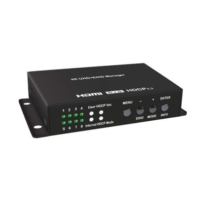 J-Tech Digital EDID Emulator 4K 60Hz 4:4:4 18Gbps w/4 EDID Functions: Read, Write, Emulation and Bypass; Supports OSD Manual, HDCP Indicator, CEC Pass-Through, and PC Management Tool