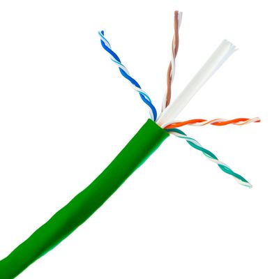 1000ft Green Cat6 UTP Solid Copper 23AWG 500MHz High Speed LAN Network Gigabit Ethernet Wire Internet Cable UL ETL