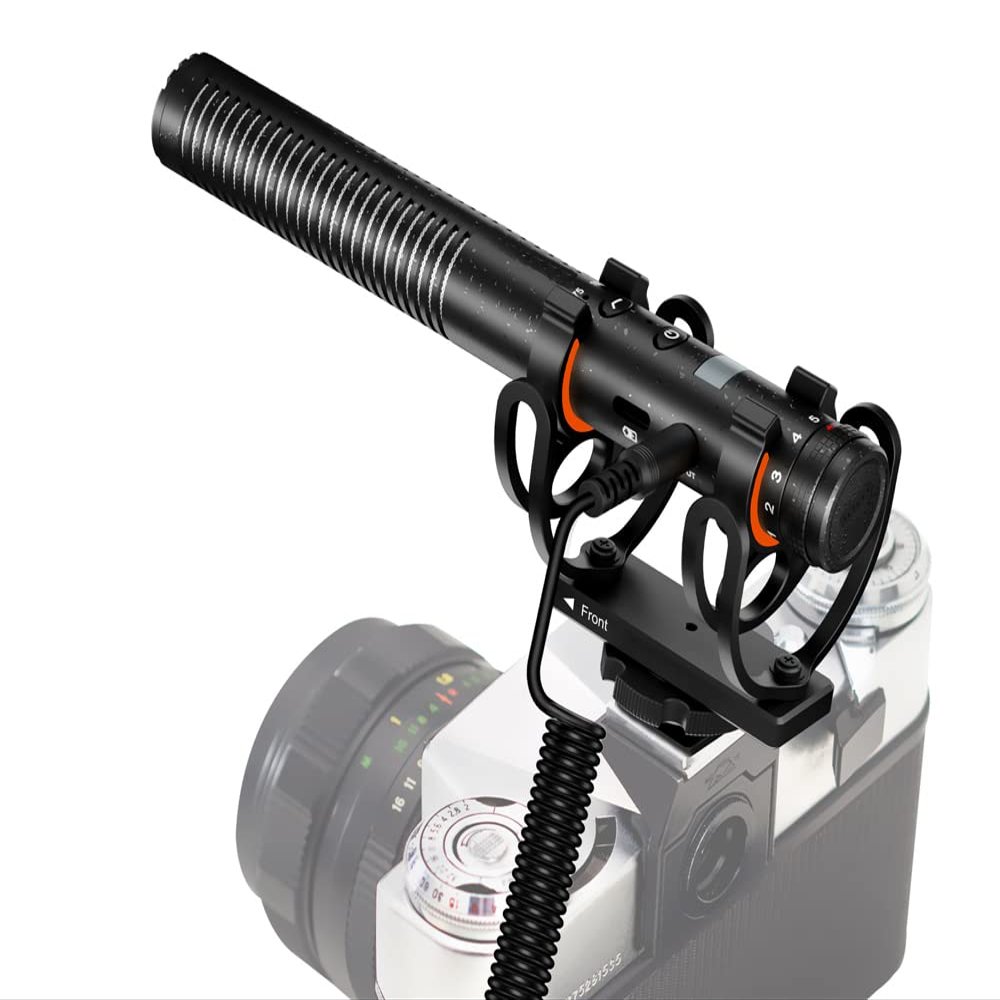 Digital Nc Advanced Super Cardioid Microphone Compatible with Panasonic HC-X1500 (Stereo/Shotgun) with Dead Cat Wind Muff