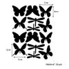 24PCS/Set Butterflies & Dragonflies Vinyl Wall Decals, Wall Decals Stickers for Kids Room, Bedroom Deco (Black) view 2