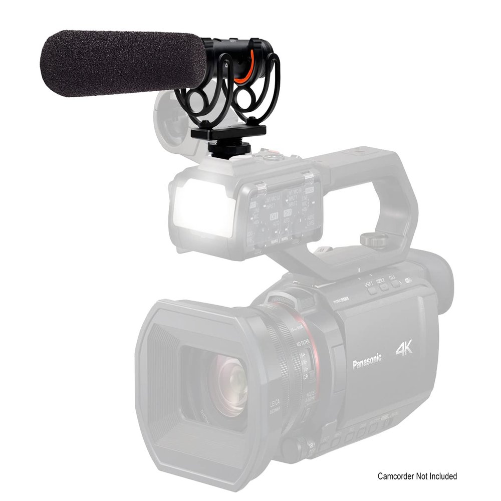 Digital Nc Advanced Super Cardioid Microphone (Stereo/Shotgun) with Dead Cat Wind Muff Compatible with Panasonic AG-CX10