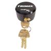 Trimax, (THPXLALBK), Black, Solid Aluminum Hockey Puck Internal Shackle Lock, Universal Fit view 1