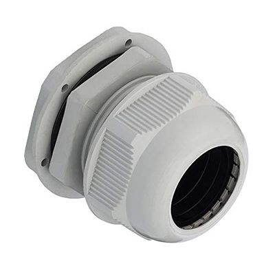 Cable Gland 0.98" ~ 1.26" (25.0mm ~ 32.0mm) Polyamide (PA), Nylon M50x1.5 Light Gray GC1001-G
