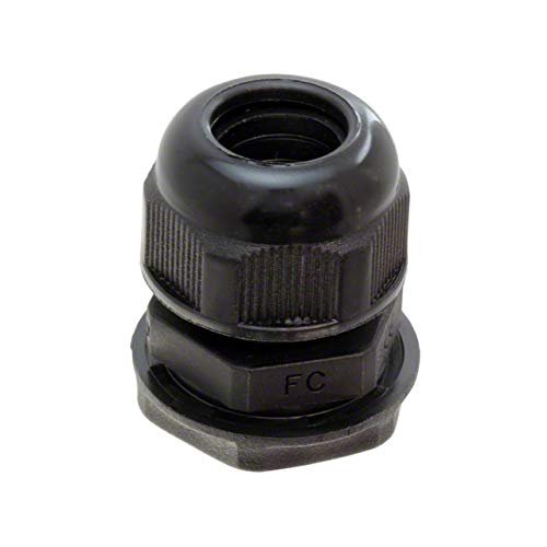 Cable Gland 0.39" ~ 0.55" (10.0mm ~ 14.0mm) Polyamide (PA), Nylon PG16 Black GC2000-E