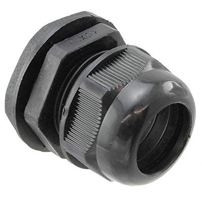 Cable Gland 0.55" ~ 0.98" (14.0mm ~ 24.9mm) Nylon M40x1.5 Black GC1000-F