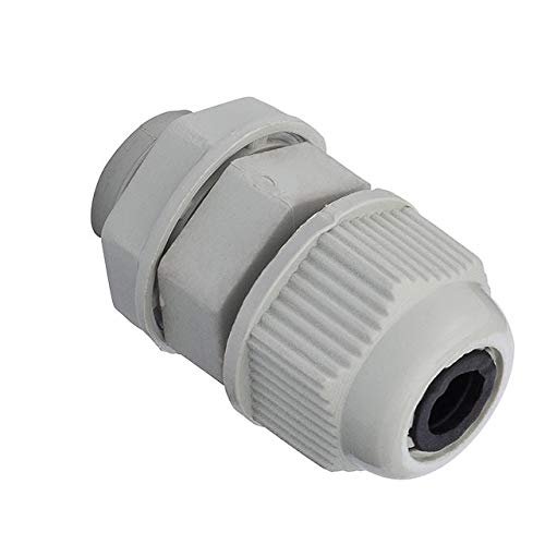 Cable Gland 0.22" ~ 0.31" (5.5mm ~ 8.0mm) Polyamide (PA), Nylon M16x1.5 Light Gray GC1001-B