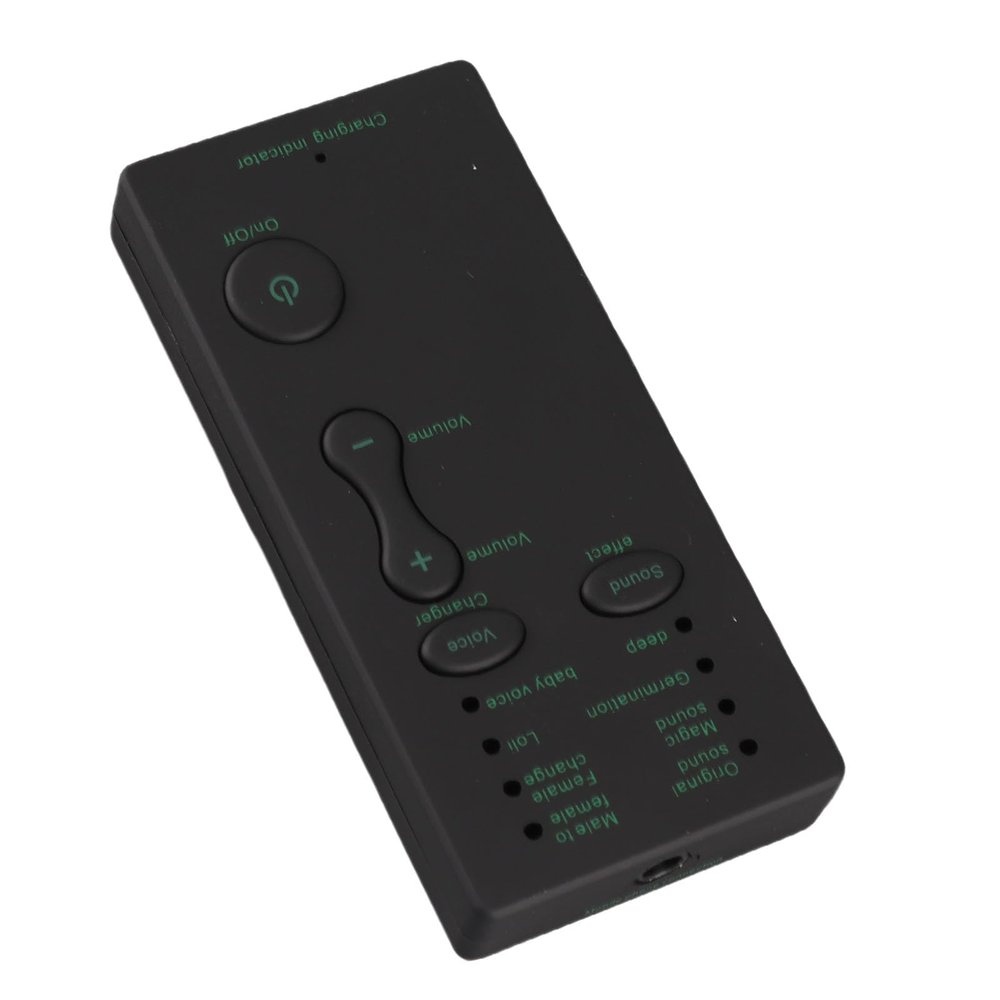 2.95 x 1.38 x 0.43inch Voice Changer for Portable Microphone Sound Effect Live Broadcast Voice Disguiser for Mobile Phone PC Laptops Games