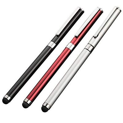 Pro Stylus Capacitive Pen Compatible with Xiaomi Redmi K70E Upgraded Custom High Precision Touch Full Size 6 Pack! (Black Silver RED)