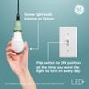 GE LED+ Timer A19 LED Light Bulbs, Built-in Automatic Indoor Timer Light, 8W, Soft White (1 Pack) view 4