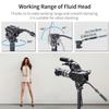 Carbon Fiber Video Monopod-INNOREL VM75CK Professional Hydraulic Fluid Head Monopod Removable Multifunctional Travel Tripod Stand for Gopro DSLR Camera Telescopic Camcorders, Max Load 13 pounds/6 kg view 2
