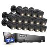 ANNKE 1080P Lite H.265+ 16CH Security Camera System, 5 in 1 Surveillance DVR and 16Pcs 1080P Outdoor Cameras, IP67 Waterproof, 2TB HDD, Smart Dual Light, View Remotely, Motion Detection view 1