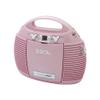 HANNLOMAX HX-327CD Portable CD Player with AM/FM Radio, Aux-in, AC/DC Dual Power Source. (Pink) view 1