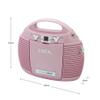 HANNLOMAX HX-327CD Portable CD Player with AM/FM Radio, Aux-in, AC/DC Dual Power Source. (Pink) view 2