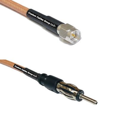 1 feet RG142 SMA Male to AM/FM Male RF Pigtail Coaxial Cable