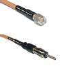 1 feet RG142 SMA Male to AM/FM Male RF Pigtail Coaxial Cable view 1