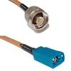 10 feet RG142 N Male to Fakra Z Female RF Pigtail Coaxial Cable view 1