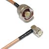 1 feet RG142 N Male to TNC Male Angle RF Pigtail Coaxial Cable view 1