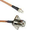 50 feet RG142 SMA Female to UHF Female Flange RF Pigtail Coaxial Cable view 1