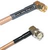 50 feet RG142 RP-SMA Male Angle to BNC Male Angle RF Pigtail Coaxial Cable view 1