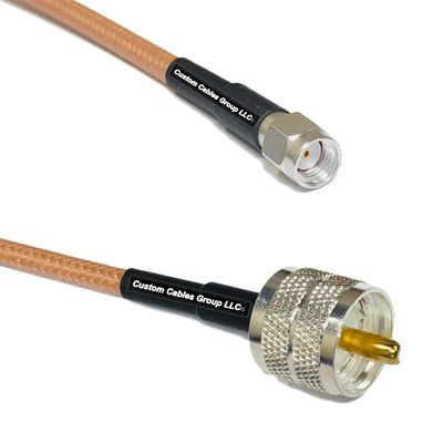 10 feet RG142 RP-SMA Male to PL259 UHF Male RF Pigtail Coaxial Cable
