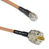 10 feet RG142 RP-SMA Male to PL259 UHF Male RF Pigtail Coaxial Cable view 1