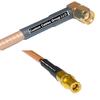 1 feet RG142 RP-SMA Male Angle to SMB Female RF Pigtail Coaxial Cable view 1
