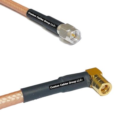 10 feet RG142 SMA Male to SMB Female Angle RF Pigtail Coaxial Cable