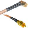 6 feet RG142 RP-SMA Male Angle to RCA Male RF Pigtail Coaxial Cable view 1