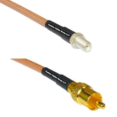 10 feet RG142 SMA Female to RCA Male RF Pigtail Coaxial Cable