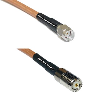 25 feet RG142 RP-SMA Male to Mini UHF Female RF Pigtail Coaxial Cable