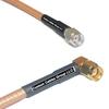 50 feet RG142 RP-SMA Male to RP-SMA Male Angle RF Pigtail Coaxial Cable view 1