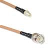 25 feet RG142 RP-SMA Female to BNC Male RF Pigtail Coaxial Cable view 1
