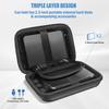 ProCase Hard Drive Case 2.5 Inch for Elements WD My Passport Canvio Basics Seagate Backup Plus Slim Expansion 1TB 2TB 3TB 4TB, Portable External Hard Drive Carrying Case -Black view 4
