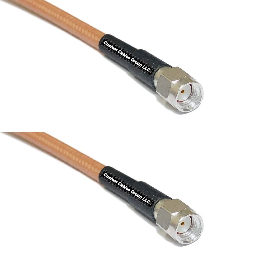50 feet RG142 RP-SMA Male to RP-SMA Male RF Pigtail Coaxial Cable