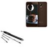 BoxWave Stylus Pen Compatible with Ark Brown 1 - EverTouch Capacitive Stylus, Fiber Tip Capacitive Stylus Pen - Jet Black view 1