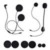 Fodsports Speaker Microphones Accessories FX6 FX6S FX-S Motorcycle Bluetooth Intercom Headset (Changeable Boom Mic + Soft Mic Speakers) view 3