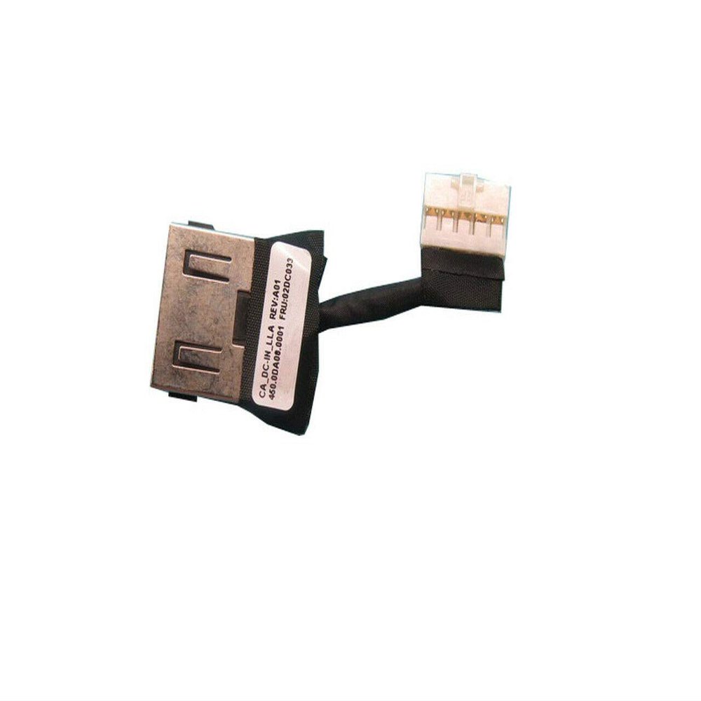 AC DC Jack Power Plug in Charging Port Connector Socket with Wire Cable Harness Replacement for Lenovo ThinkPad Yoga 11e 5th Gen P/N:02DC033 2DC033 450.0DA08.001