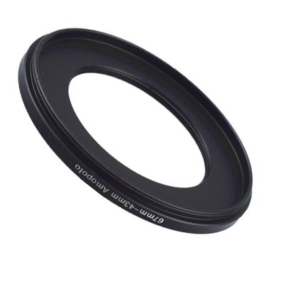 67mm to 43mm /67mm-43mm Step-Down Ring Filter Adapter for All Brands UV,ND,CPL,Metal Step-Down Ring Adapter