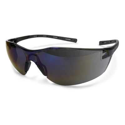 Tecona Safety Eyewear - Clear Frame - Blue Mirror Lens