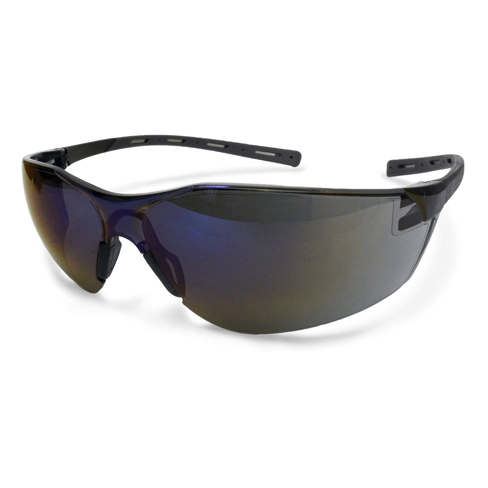 Tecona Safety Eyewear - Clear Frame - Blue Mirror Lens