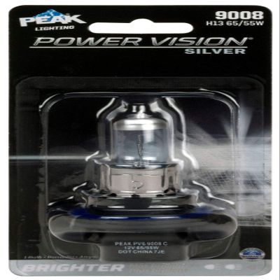 PEAK Power Vision Silver Automotive Performance Headlamp, 9008 H13, Single