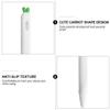 Hemobllo Case Compatible for Apple Pencil - Carrot Shaped Stylus Sleeve Cover Anti-Slip Case Touch Screen Pen Silicone Sleeve Holder Protective Skin Cover Compatible with Apple Pencil 2 (White) view 2