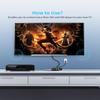 Component to HDMI, YPbPr to HDMI Converter, Koopman 5RCA RGB to HDMI Converter Adapter, Supports 1080P Video Audio Converter Adapter HDMI V1.4 for DVD PSP Xbox PS2 N64 to HDTV Monitor and Projector view 4
