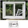 COSMOSS Window Door Insulation Plastic PVC Shield Panel Film Block Wind Screen Electricity Efficient Dust Balcony Patio Storm Hurricane Barrier Glass Protection (Hook-and-Loop Fastener, 62"x98") view 1