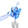 BGNing Underwater Ball Clamp Diving Ball Fixture Lights Arm Ball Three-Hole Butterfly Clip Triple Clamp Adapter (Blue) view 2