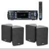 Rockville Cube Bundle: (4) 3.5 in Black Wall Speakers with Swivel Brackets, RPA60BT V2 1000-Watt 2-Channel USB Bluetooth DJ/Pro/Karaoke Amplifier Mixer, 3-Items view 1